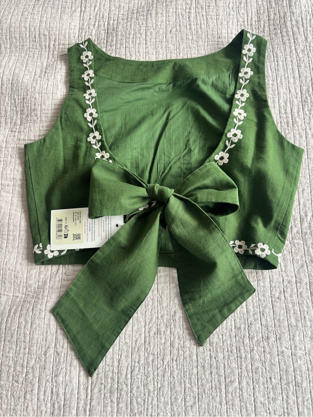 NWT Sézane Set - Siloe Skirt + Claire Blouse in Summer Green Size 4/36 - Picture 12 of 13